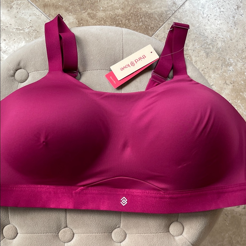 ThirdLove Kinetic Sports Bra in Ruby -NWT